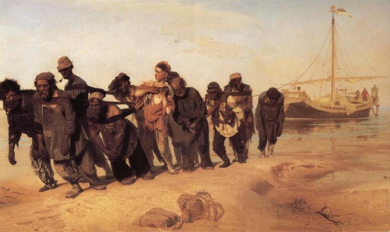 Ilya Repin Barge Haulers on the Volga oil painting picture